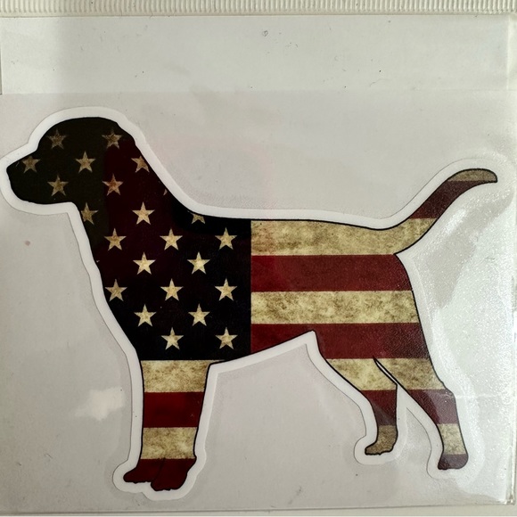 Sticker Cabana Other Sticker Cabana American Flag Dog Sticker Poshmark